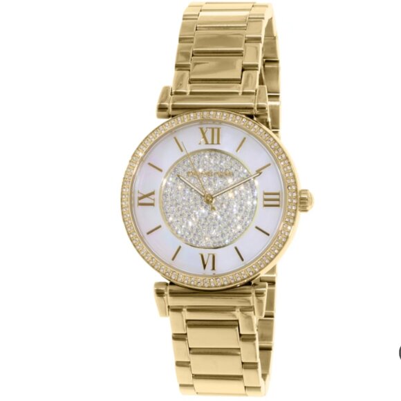 NWT Michael Kors Women's Kerry MK3332 Gold Stainless-Steel Quartz Watch